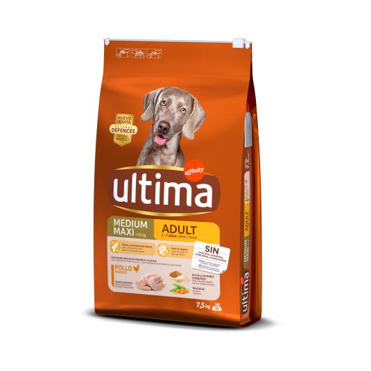 COMIDA SECA  PERRO POLLO MED/MAXI ADULTO ULTIMA AFFINITY 7.5KG