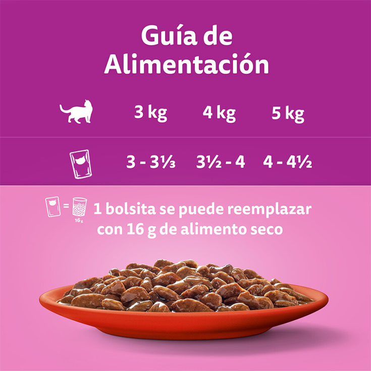 COMIDA HÚMEDA GATO CARNE POUCH CORE WHISKAS P4 85G/U