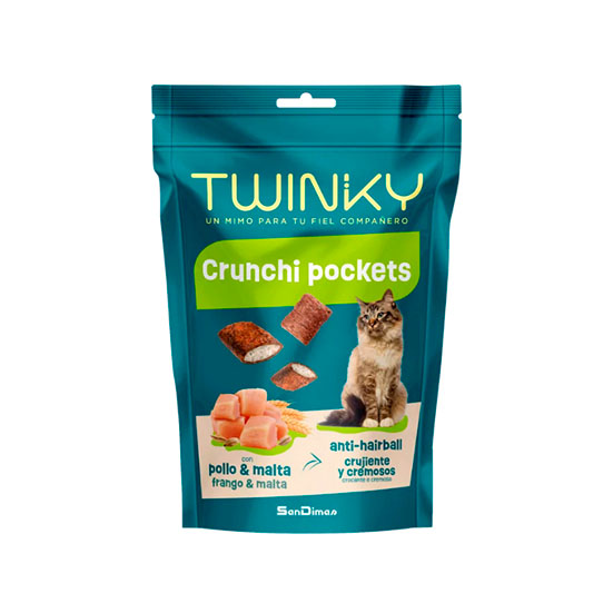 SNACK TWINKY CRUNCHI POLLO y MALTA BOLSA PROSADIMAS 60G