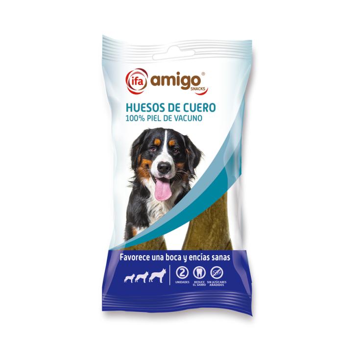SNACKS PERRO HUESO CUERO IFA AMIGO P2