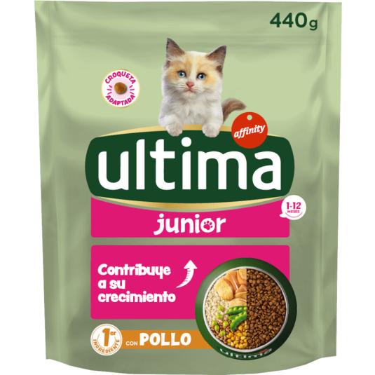 COMIDA SECA GATO POLL/ARRO/CEBAD JUNIOR ULTIMA AFFINITY 440G