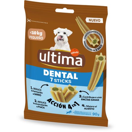 SNACK PERRO STICK MINIS DENTAL ULTIMA 90G
