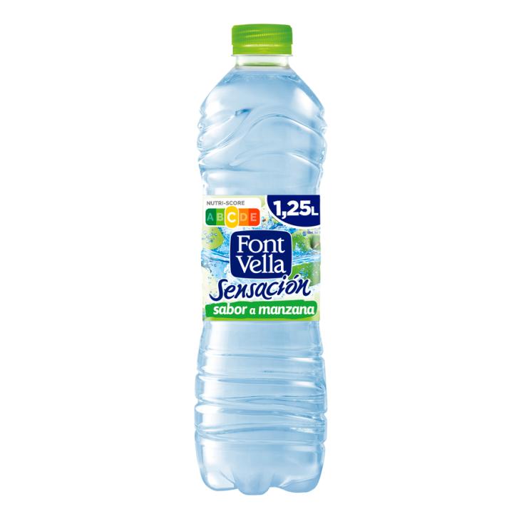 AGUA AROMATIZADA SENSACIÓN MANZANA FONT VELLA 1.25L