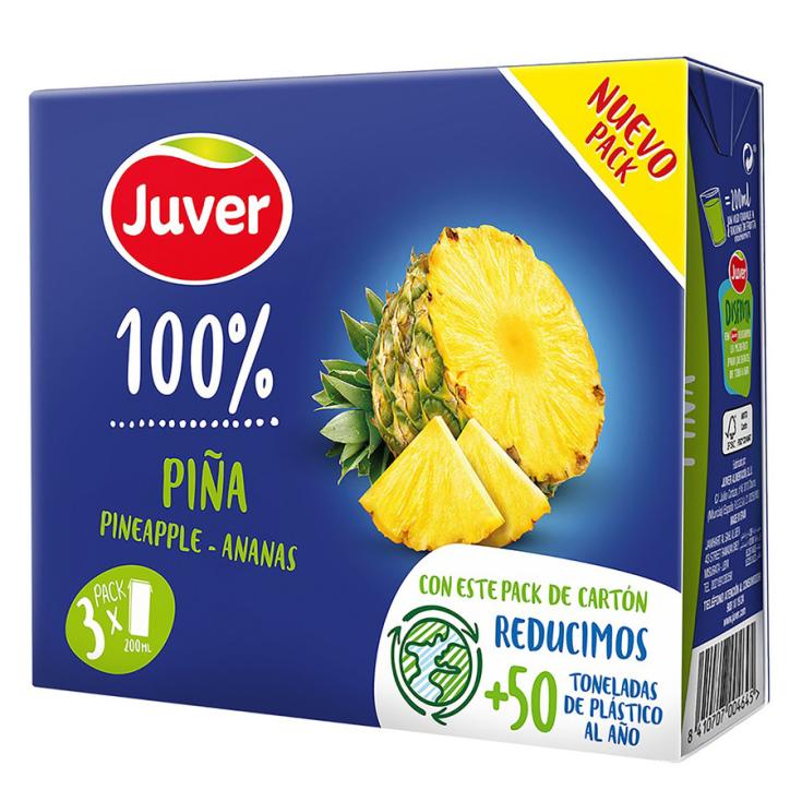 ZUMO CONCENTRADO PIÑA/UVA JUVER P3 200ML/U