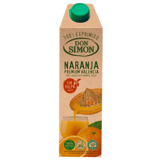 ZUMO EXPRIMIDO NARANJA S/PULPA DON SIMON 1L