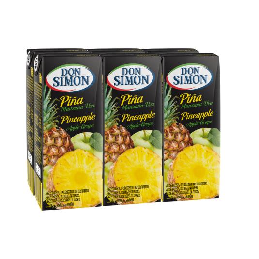 ZUMO CONCENTRADO PIÑA/UVA DON SIMON P6 200ML/U