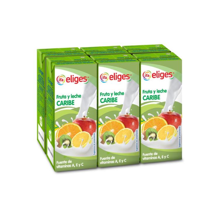 ZUMO FUNCIONAL CARIBE FRUTA LECHE IFA ELIGES P6 200ML/U