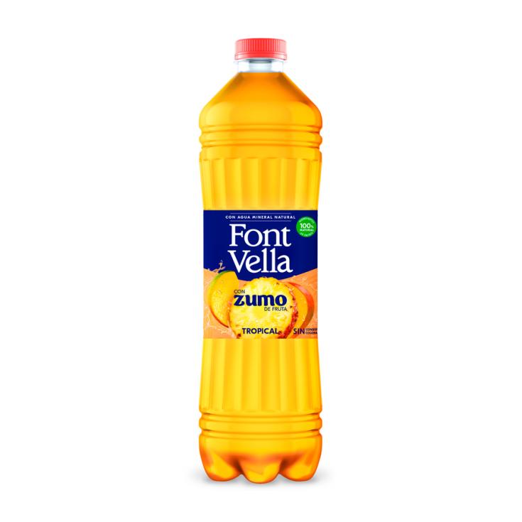 AGUA C/ZUMO TROPICAL FONT VELLA 1.15L