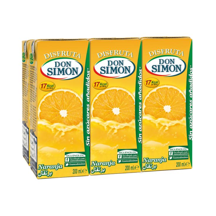 NECTAR NARANJA DISFRUTA DON SIMON P6 200ML/U