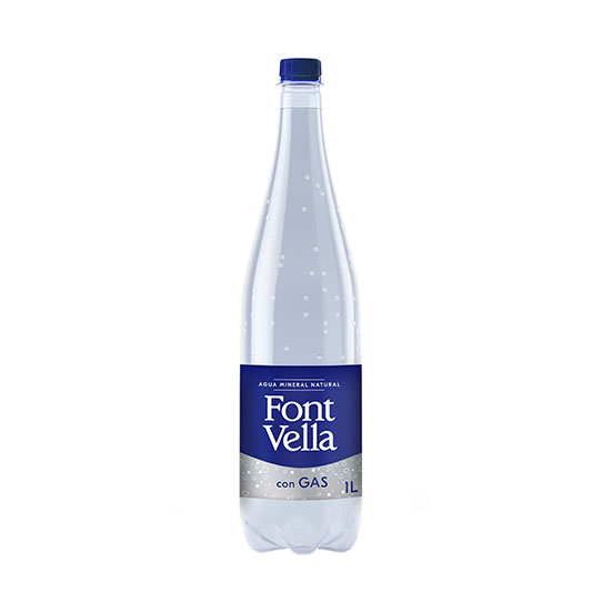Agua con gas Fontvella 1l