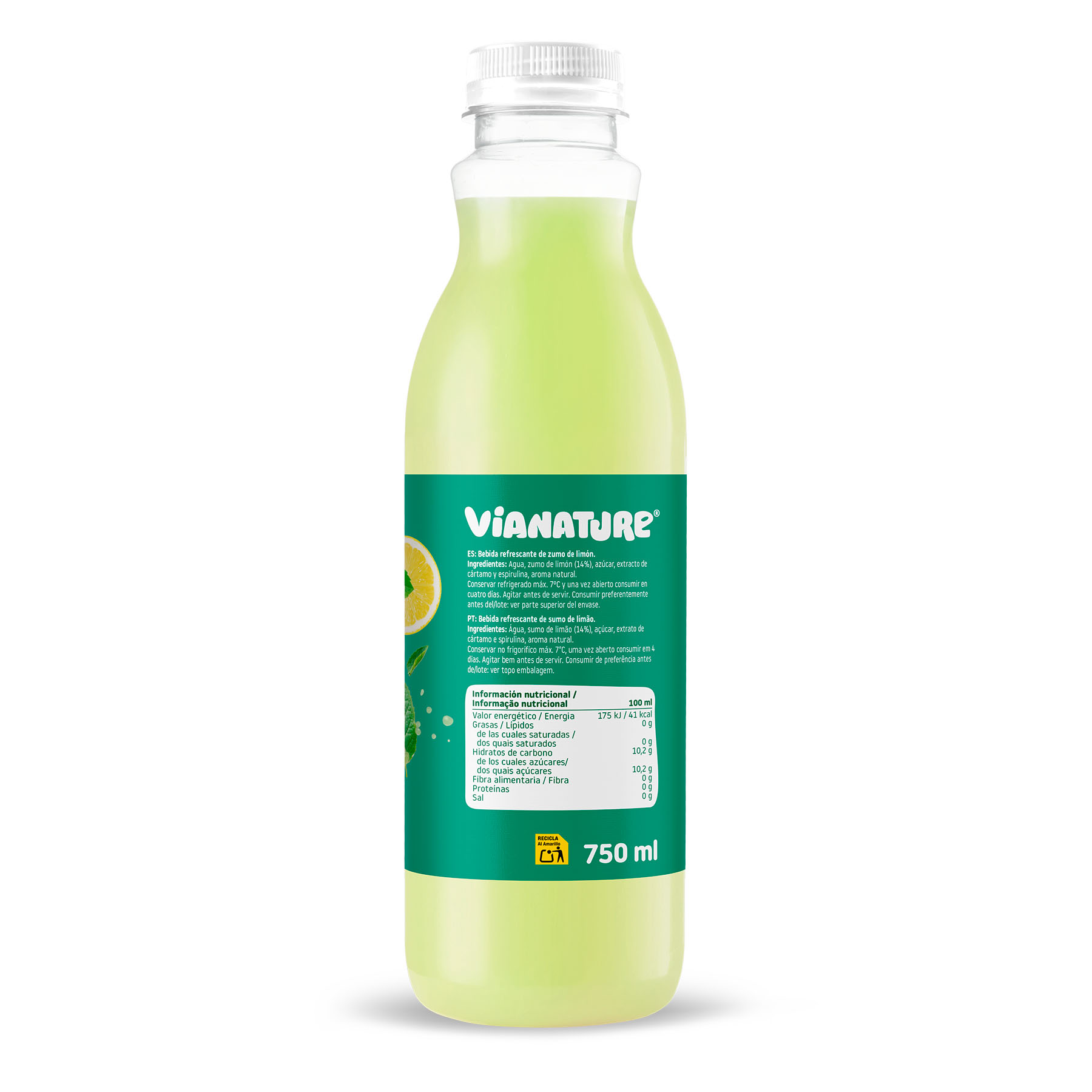LIMONADA C/HIERBABUENA VIANATURE 750ML