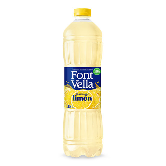 Agua mineral c/zumo limón Fontvella 1.15l