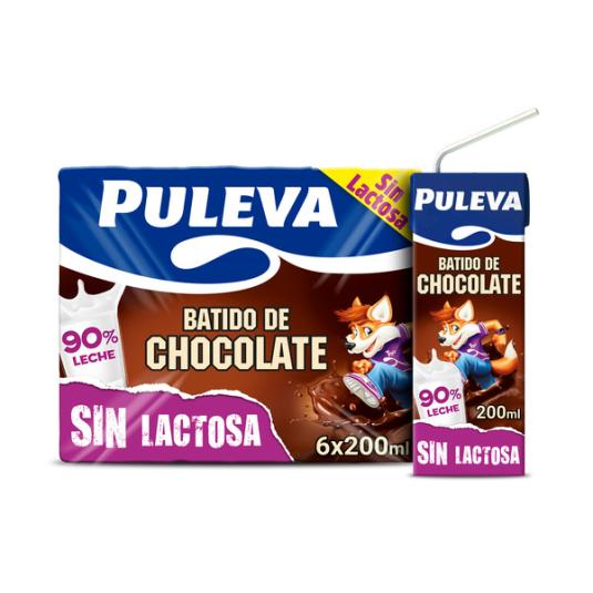 BATIDO CHOCOLATE S/LACTOSA PULEVA P6 200ML/U
