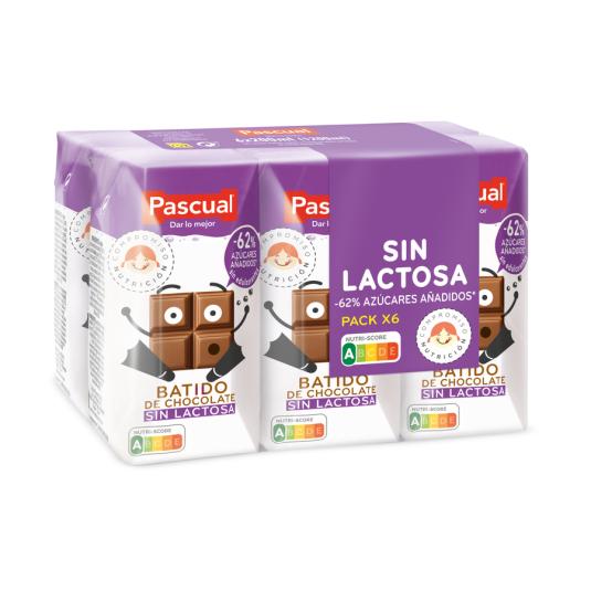 BATIDO CHOCOLATE S/LACTOSA PASCUAL P6 200ML/U