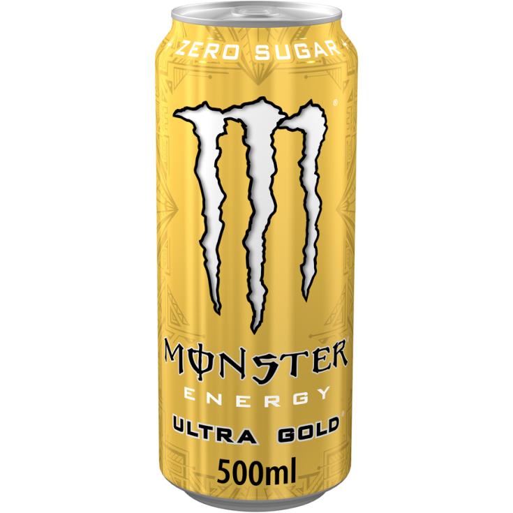 BEBIDA ENERGÉTICA ZERO ULTRA GOLD LATA MONSTER 500ML