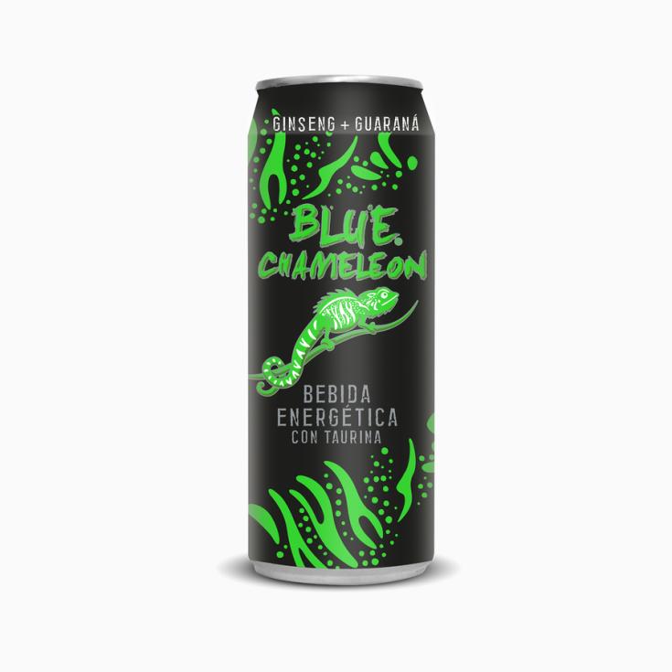 BEBIDA ENERGÉTICA GINSENG/GUARANÁ LATA BLUE CHAMALEON 50CL