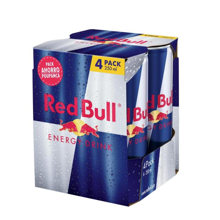 BEBIDA ENERGÉTICA  REDBULL P4 250ML/U