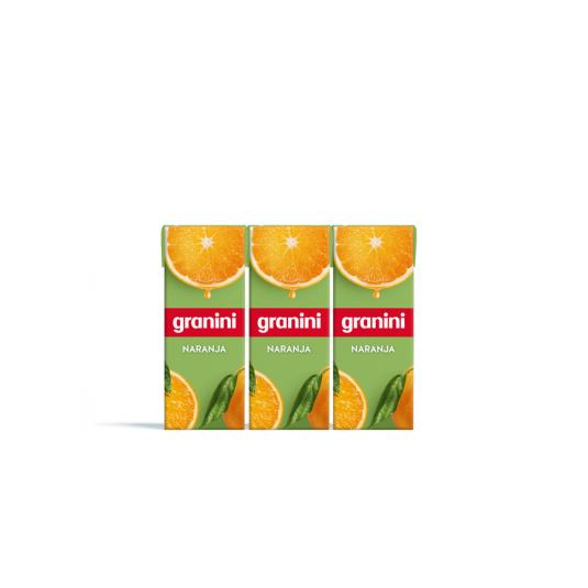 NECTAR NARANJA C/AZUCAR GRANINI P3 200ML/U