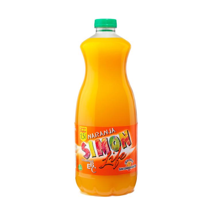 BEBIDA VITAMINADA REFRIGERADO NARANJA SIMON LIFE 1.5L