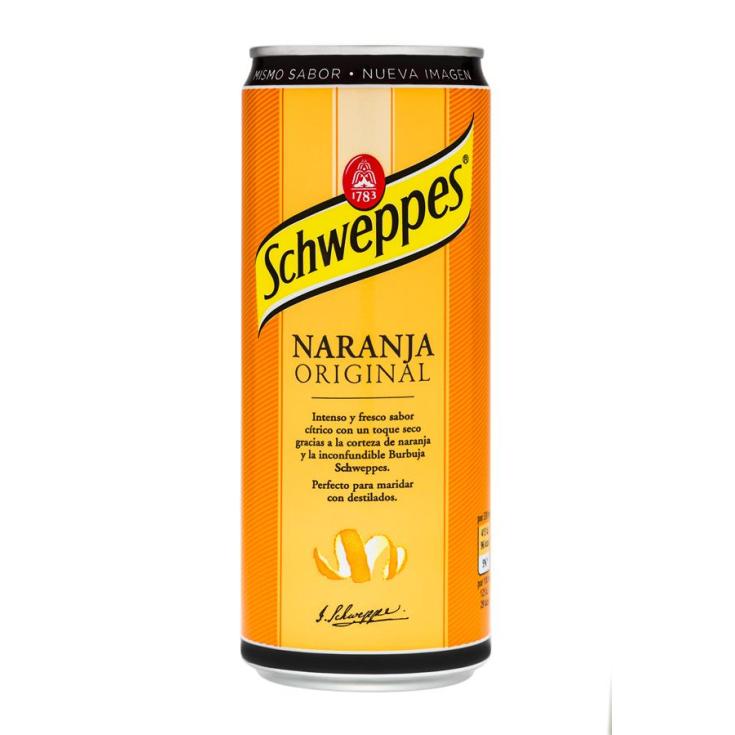 REFRESCO NARANJA LATA SCHWEPPES 330MLL