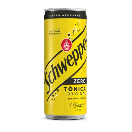 TÓNICA S/AZÚCAR LATA SCHWEPPES ZERO 330ML