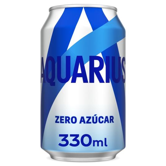 BEBIDA ISOTÓNICA LIMÓN S/AZÚCAR LATA AQUARIUS ZERO 330ML