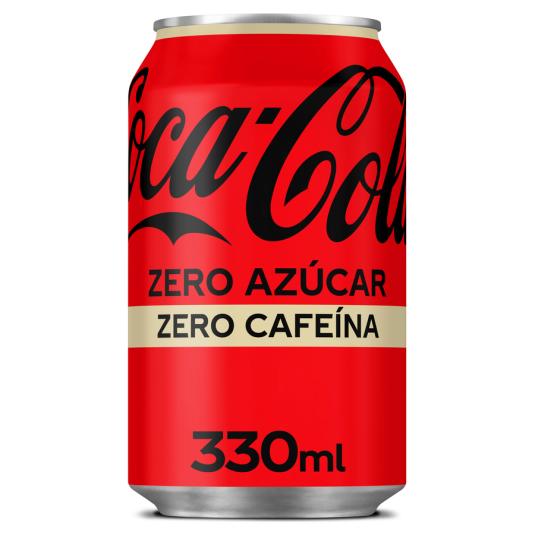 BEBIDA REFRESCANTE COLA S/AZÚCAR S/CAFEÍNA LATA COCA COLA 330ML