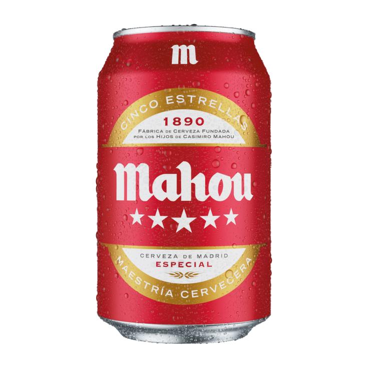 CERVEZA 5 ESTRELLAS  LATA MAHOU 33CL