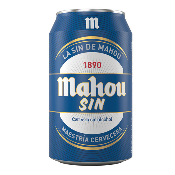 CERVEZA RUBIA S/ALCOHOL LATA MAHOU 33 CL