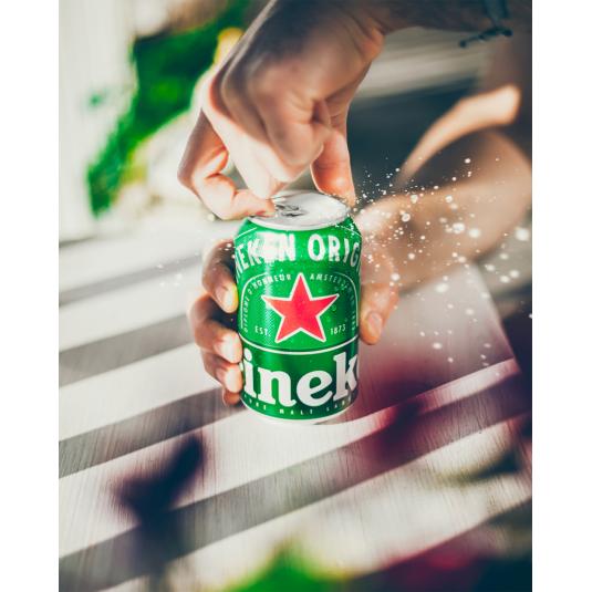 CERVEZA RUBIA LATA HEINEKEN 330ML