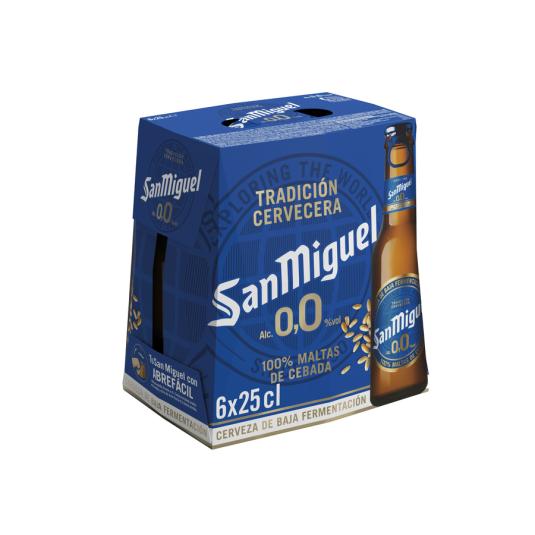 CERVEZA S/ALCOHOL CRISTAL SAN MIGUEL P6 250ML/U