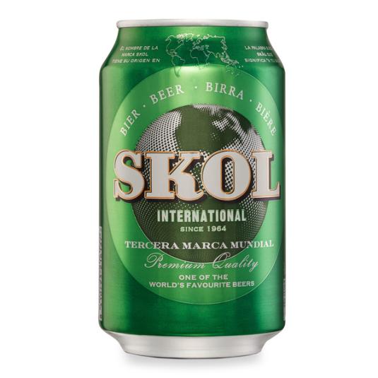 CERVEZA RUBIA LATA SKOL 330ML