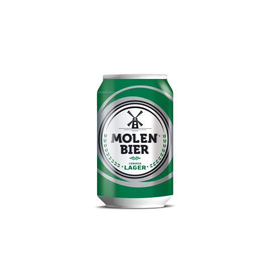 CERVEZA RUBIA LATA MOLLEN BIER 330ML