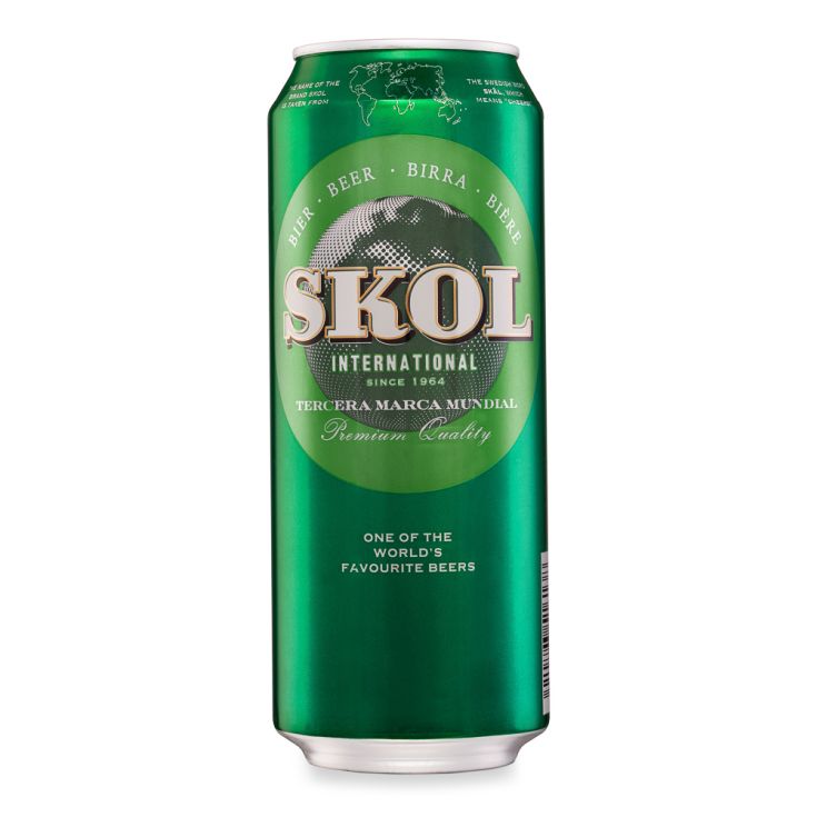 CERVEZA RUBIA  LATA SKOL 500ML