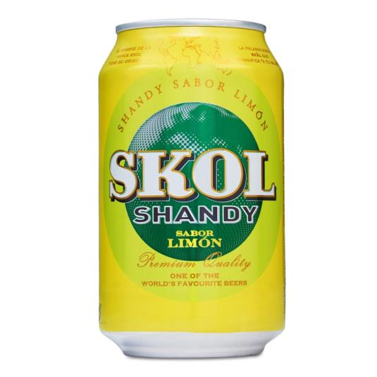 CERVEZA LIMÓN LATA SKOL SHANDY 330ML