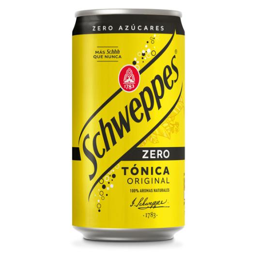 BEBIDA REFRESCANTE TONICA S/AZUCAR LATA SCHWEPPES ZERO 250ML