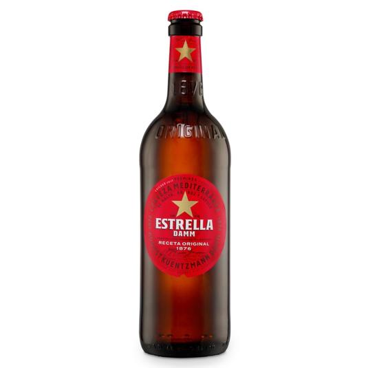 CERVEZA RUBIA CRISTAL ESTRELLA DAMM 660ML