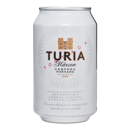 CERVEZA TOSTADA LATA TURIA 330ML