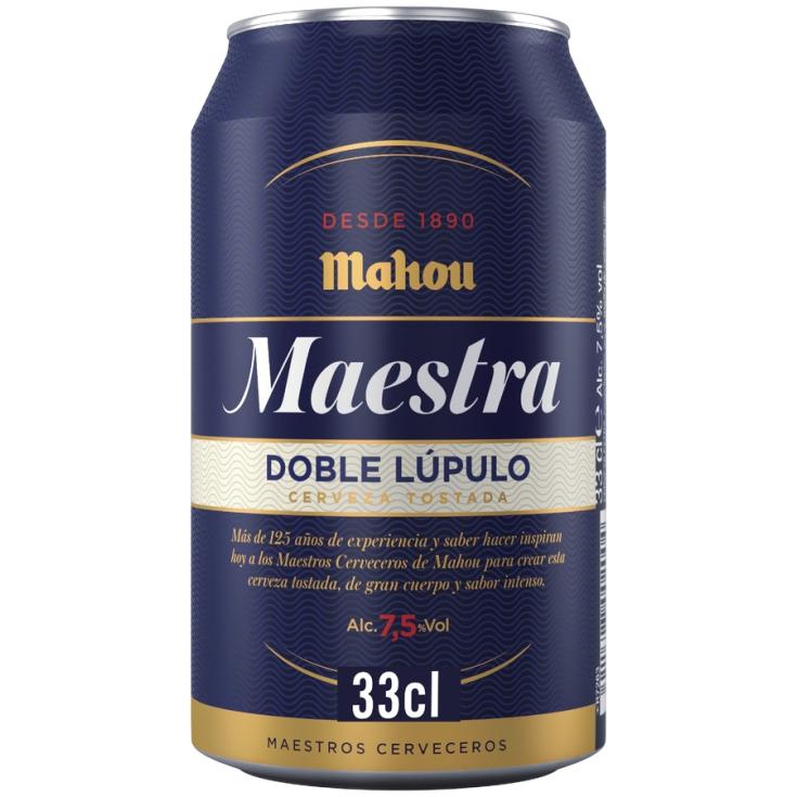 CERVEZA TOSTADA MAESTRA LATA MAHOU  330ML