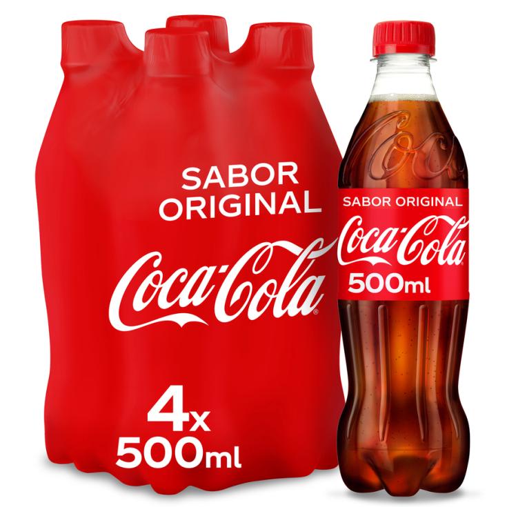 REFRESCO PET COCA COLA P4 500ML/U