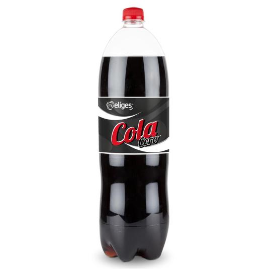 Hacendado Refresco de cola zero azúcar y zero cafeína Botella 2 l