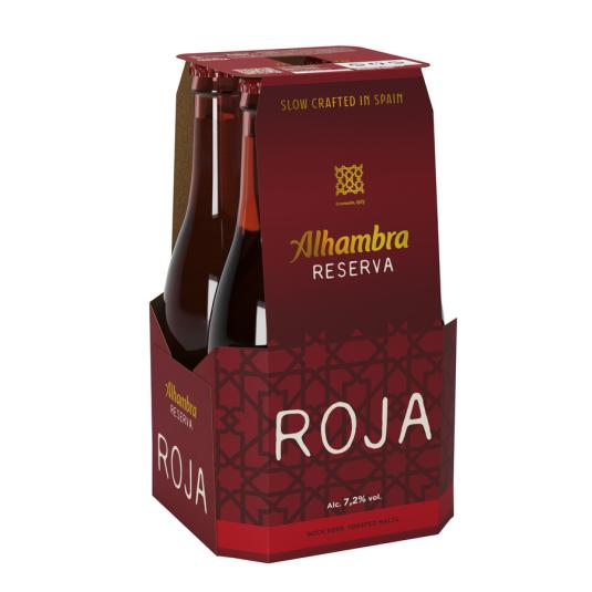 CERVEZA RESERVA CRISTAL ALHAMBRA ROJA P4 330ML/U