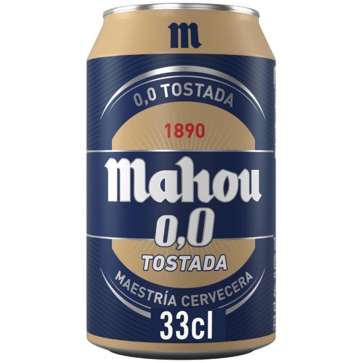 CERVEZA TOSTADA S/ALCOHOL LATA MAHOU 330ML