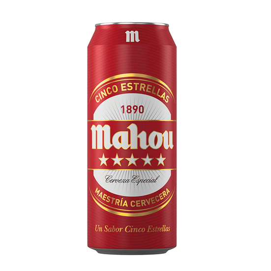 CERVEZA 5 ESTRELLAS LATA MAHOU 50ML