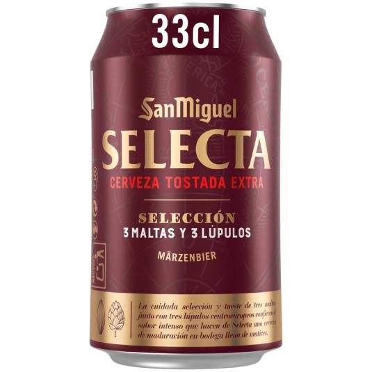 CERVEZA SELECTA XV ESPECIAL TOSTADA LATA SAN MIGUEL 330ML