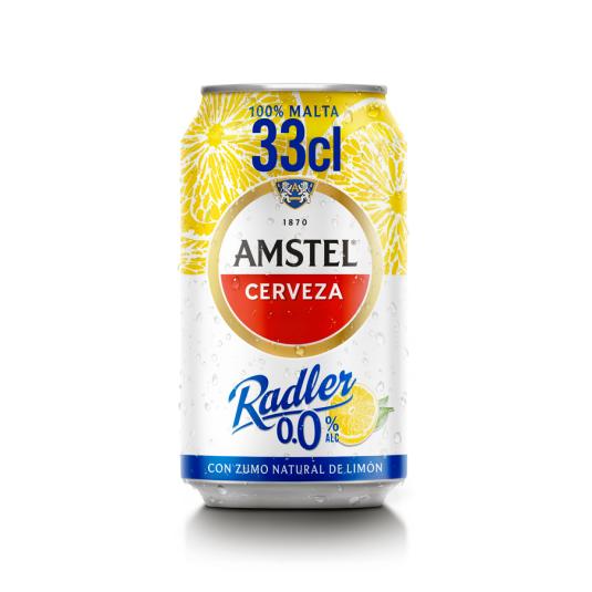 CERVEZA LIMÓN S/ALCOHOL LATA AMSTEL RADLER 330ML