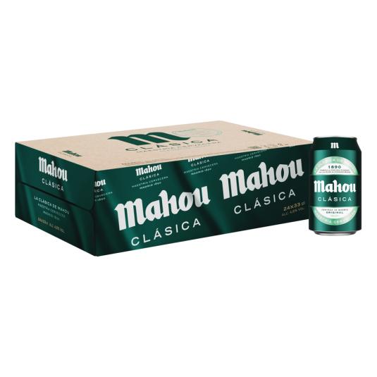 CERVEZA CLÁSICA LATA MAHOU P24 330ML/U