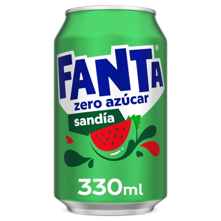 BEBIDA REFRESCANTE LATA SANDIA.SIN AZUCARES FANTA 330ML