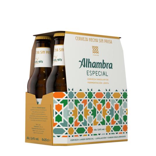 CERVEZA ESPECIAL CRISTAL ALHAMBRA P6 250ML/U