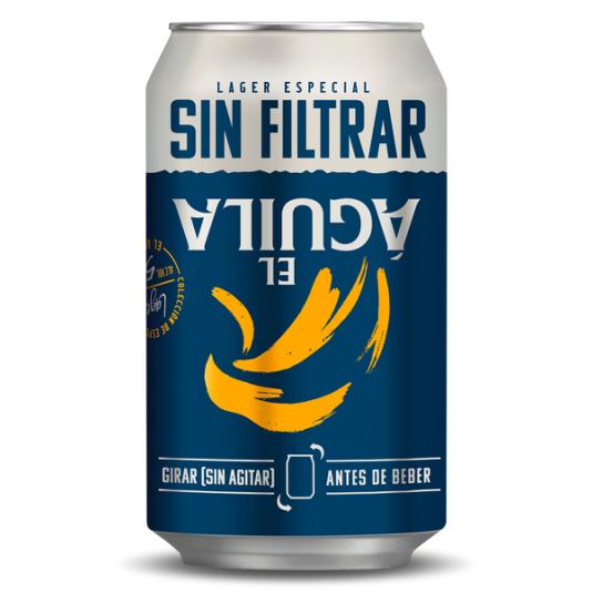 CERVEZA SIN FILTRAR LATA AGUILA AMSTEL 330ML